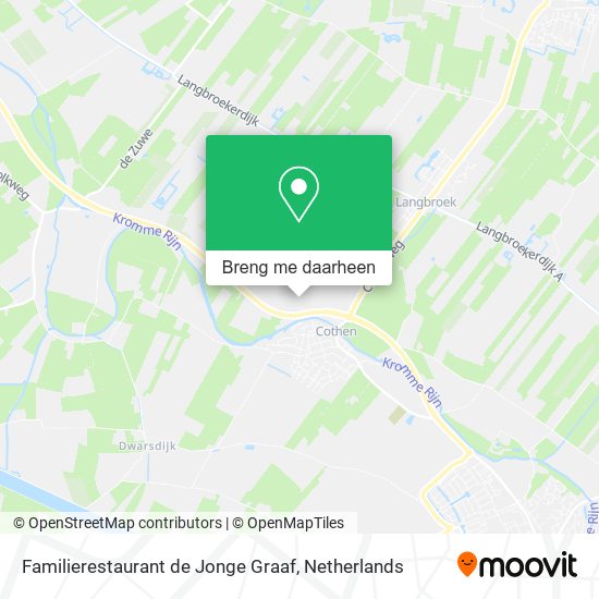 Familierestaurant de Jonge Graaf kaart