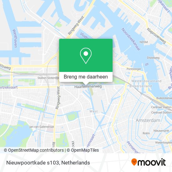 Nieuwpoortkade s103 kaart