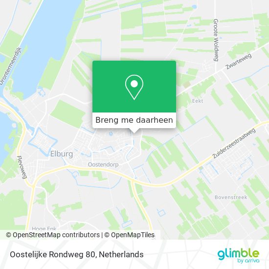 Oostelijke Rondweg 80 kaart