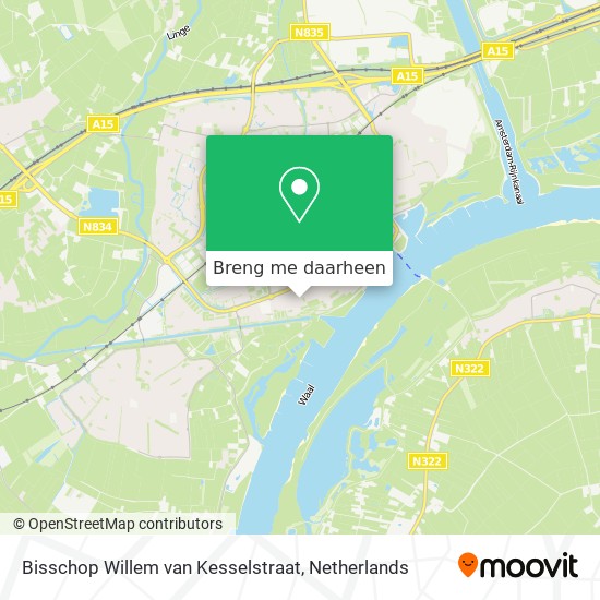 Bisschop Willem van Kesselstraat kaart