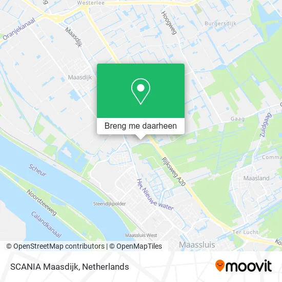 SCANIA Maasdijk kaart