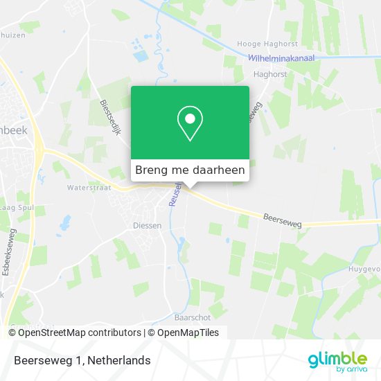 Beerseweg 1 kaart