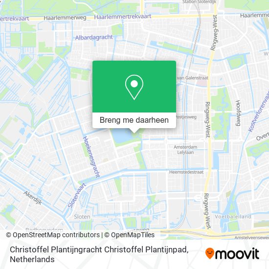 Christoffel Plantijngracht Christoffel Plantijnpad kaart