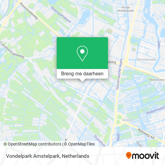 Vondelpark Amstelpark kaart