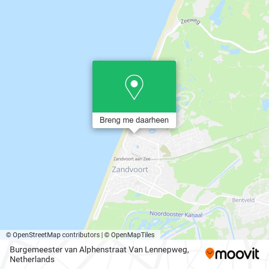 Burgemeester van Alphenstraat Van Lennepweg kaart