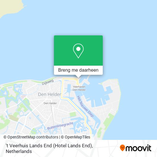 't Veerhuis Lands End (Hotel Lands End) kaart