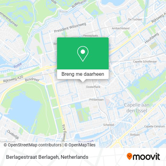 Berlagestraat Berlageh kaart