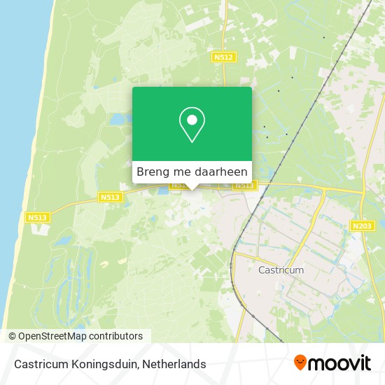 Castricum Koningsduin kaart