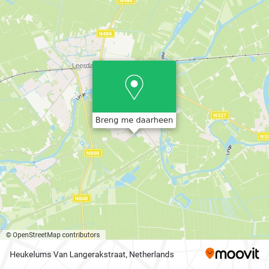 Heukelums Van Langerakstraat kaart