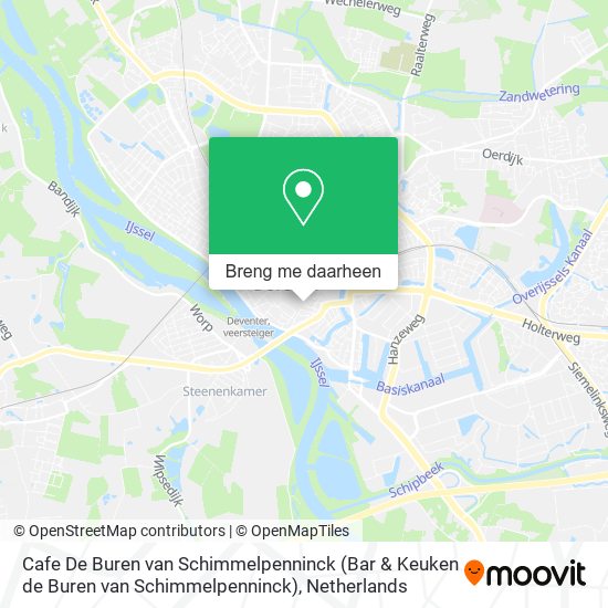 Cafe De Buren van Schimmelpenninck (Bar & Keuken de Buren van Schimmelpenninck) kaart