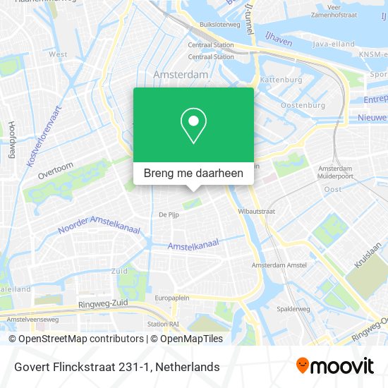 Govert Flinckstraat 231-1 kaart