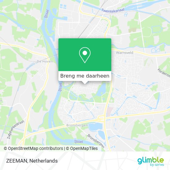 ZEEMAN kaart