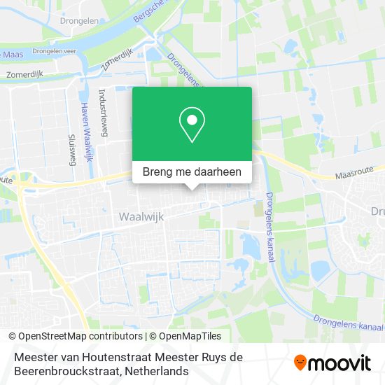 Meester van Houtenstraat Meester Ruys de Beerenbrouckstraat kaart