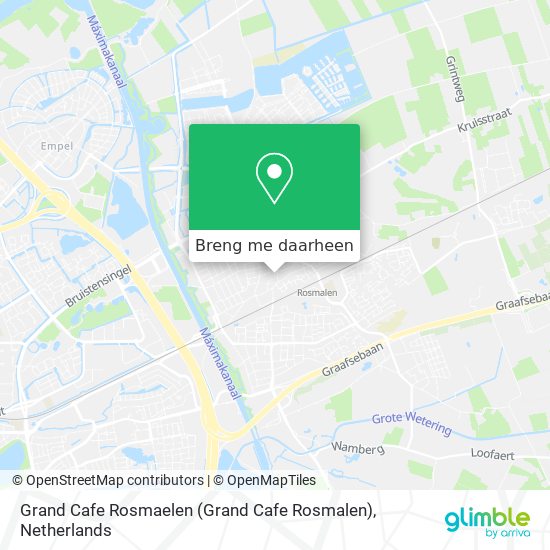 Grand Cafe Rosmaelen (Grand Cafe Rosmalen) kaart