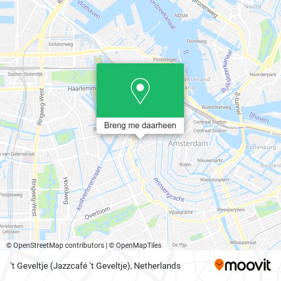 't Geveltje (Jazzcafé 't Geveltje) kaart