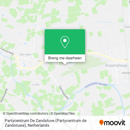 Partycentrum De Zandstuve (Partycentrum de Zandstuwe) kaart