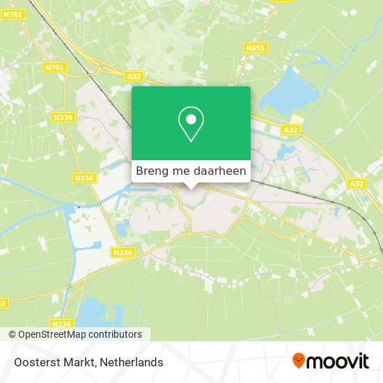 Oosterst Markt kaart