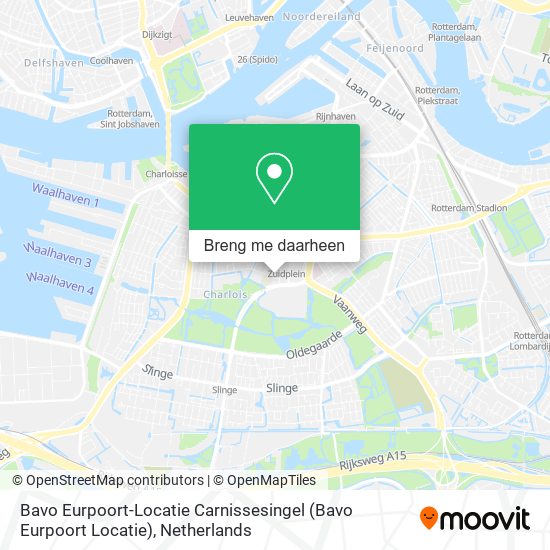 Bavo Eurpoort-Locatie Carnissesingel kaart