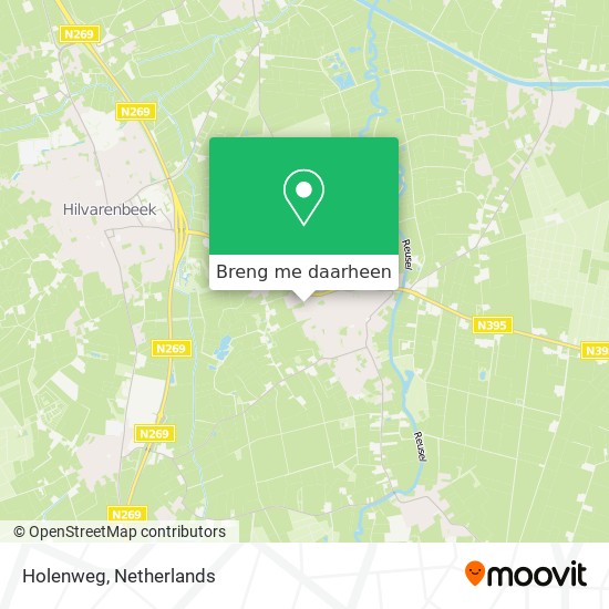 Holenweg kaart