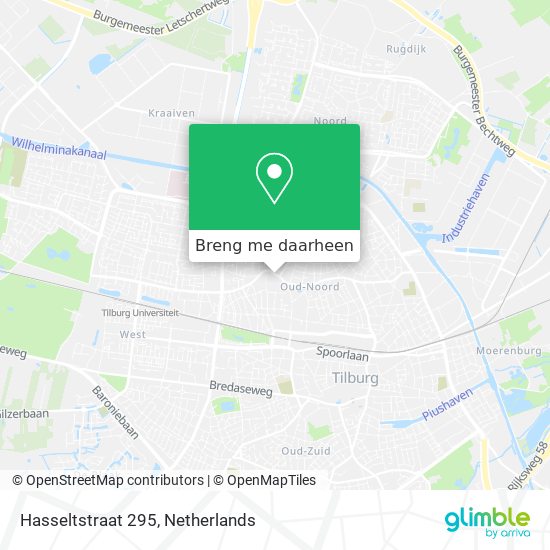 Hasseltstraat 295 kaart