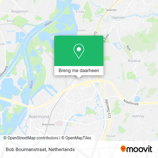Bob Boumanstraat kaart