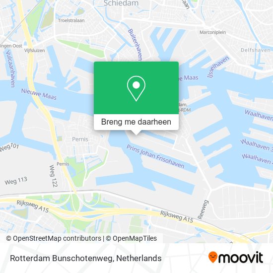 Rotterdam Bunschotenweg kaart