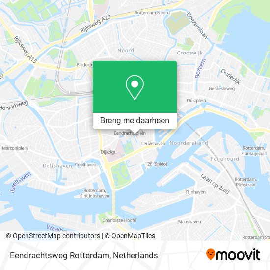 Eendrachtsweg Rotterdam kaart