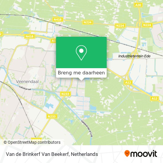 Van de Brinkerf Van Beekerf kaart