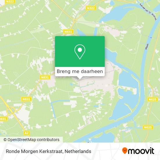 Ronde Morgen Kerkstraat kaart