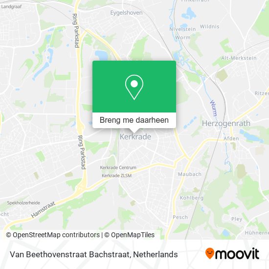 Van Beethovenstraat Bachstraat kaart