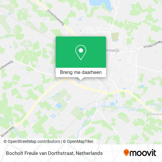 Bocholt Freule van Dorthstraat kaart