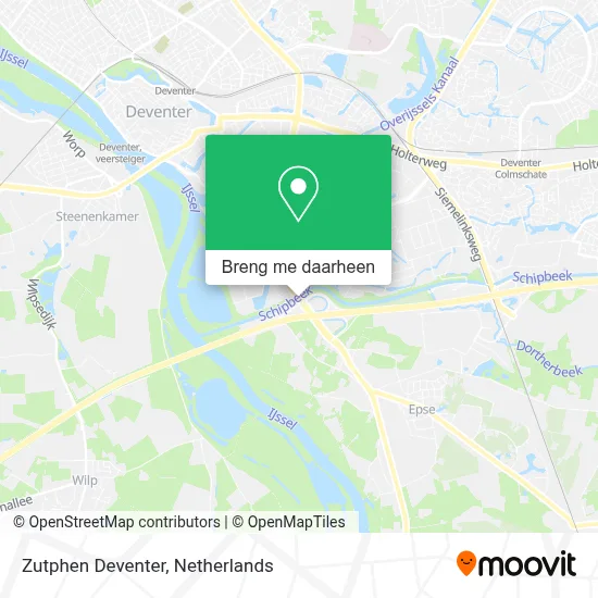 Zutphen Deventer kaart