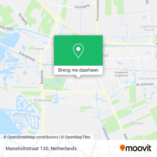 Mansholtstraat 130 kaart