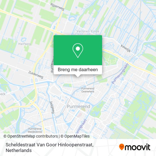 Scheldestraat Van Goor Hinloopenstraat kaart
