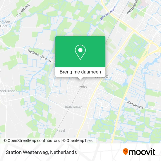 Station Westerweg kaart