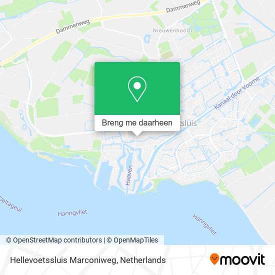 Hellevoetssluis Marconiweg kaart