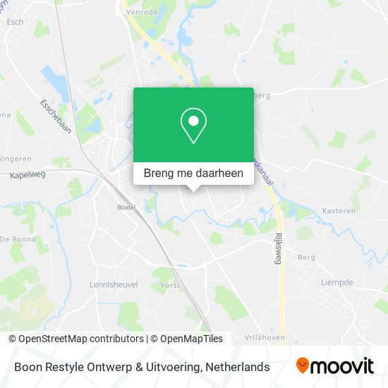 Boon Restyle Ontwerp & Uitvoering kaart