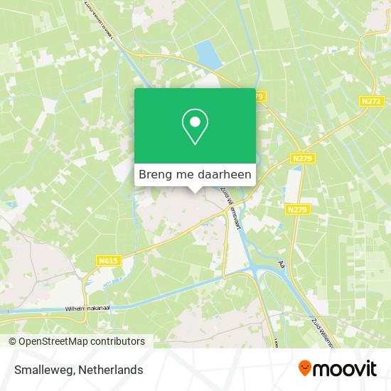 Smalleweg kaart