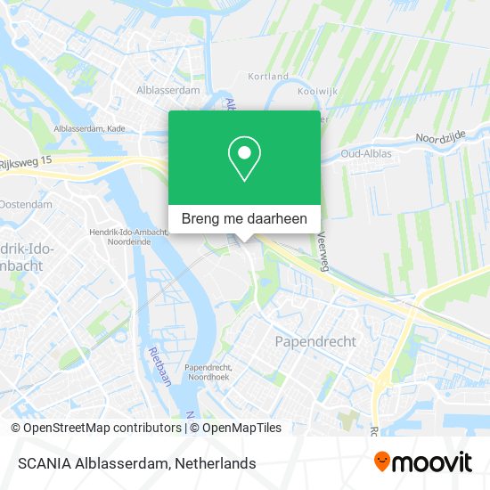 SCANIA Alblasserdam kaart