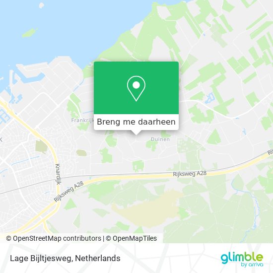 Lage Bijltjesweg kaart