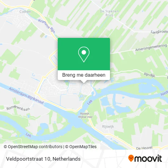 Veldpoortstraat 10 kaart