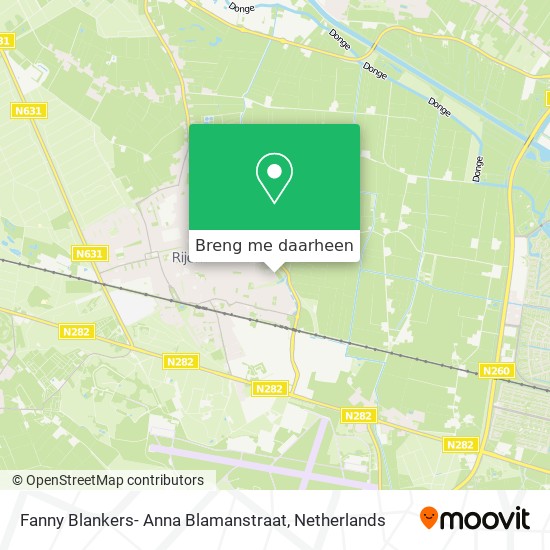 Fanny Blankers- Anna Blamanstraat kaart