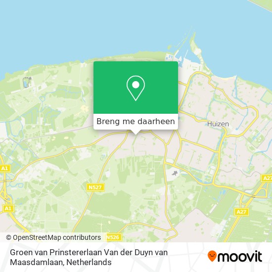 Groen van Prinstererlaan Van der Duyn van Maasdamlaan kaart