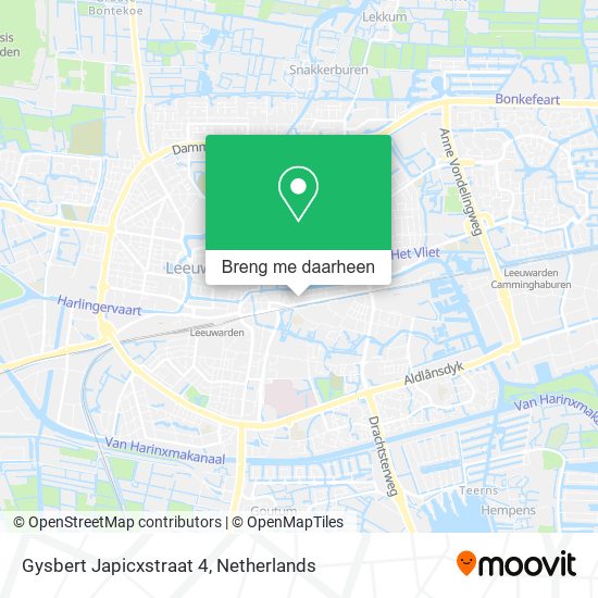 Gysbert Japicxstraat 4 kaart