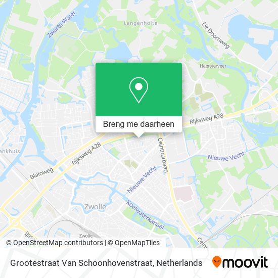 Grootestraat Van Schoonhovenstraat kaart