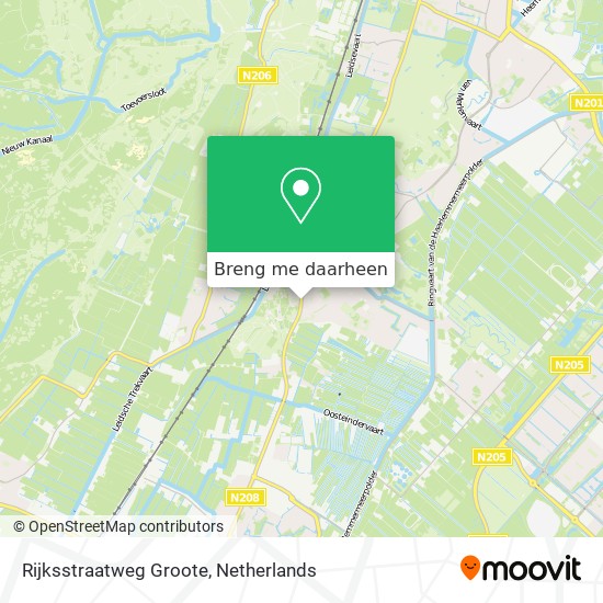 Rijksstraatweg Groote kaart