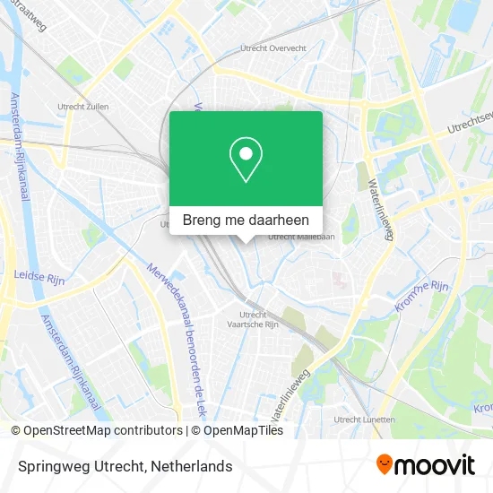 Springweg Utrecht kaart