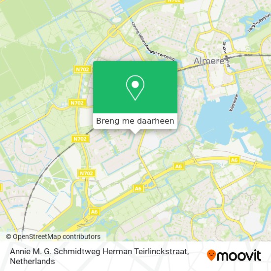 Annie M. G. Schmidtweg Herman Teirlinckstraat kaart