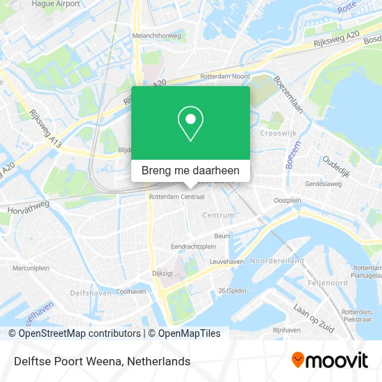 Delftse Poort Weena kaart