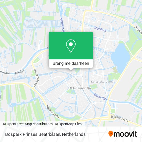Bospark Prinses Beatrixlaan kaart